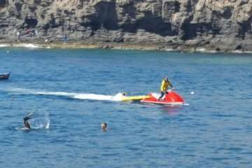 Nueva limpieza de los fondos marinos de Tufia (Foto TA)